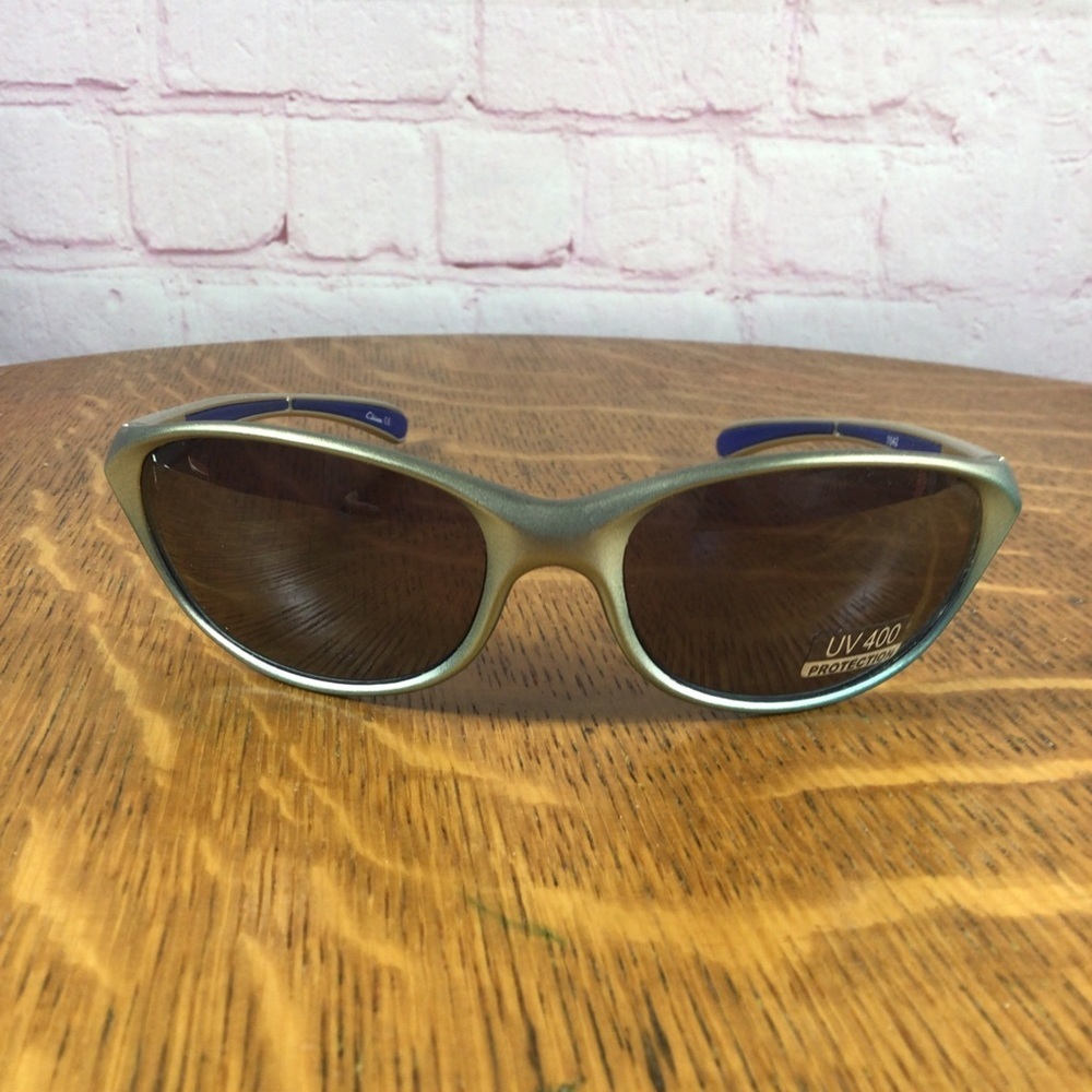 Silver and Blue Frame Sunglasses